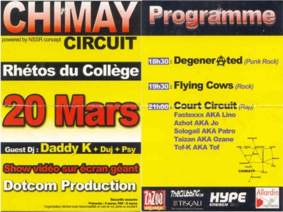 flyers chimay spring festival 2004