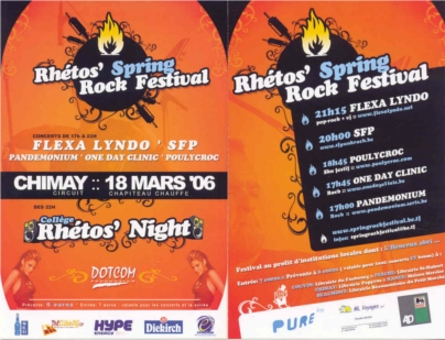 flyers chimay spring festival 2006