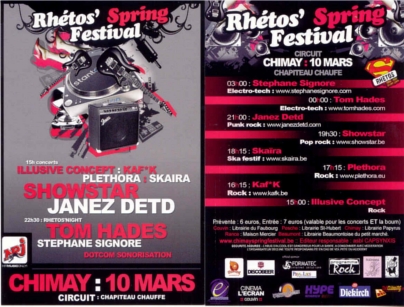 flyers chimay spring festival 2007